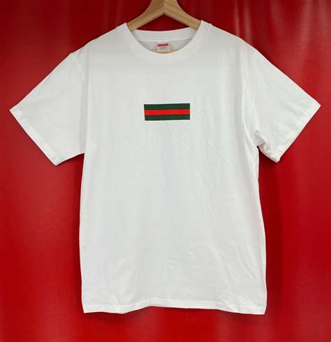 supreme gucci box logo t-shirt|supreme box logo tee.